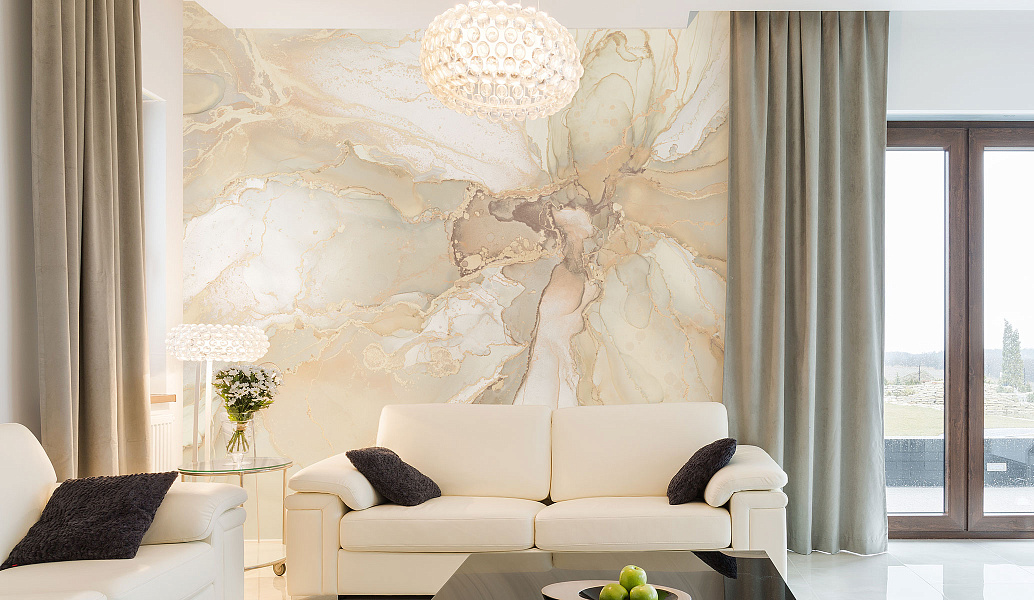 Панно Affresco Fluid AF2052-COL3 2,8×3,72 м фото в интерьере